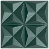 vidaXL Panouri de perete 12 pcs Verde Origami 50 x 50 cm Spumă XPS