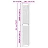 vidaXL Ușă de Dulap cu ușă 2 pcs natural 140.5 x 2 x 59.5 cm