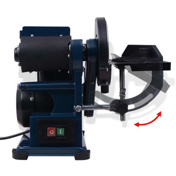 vidaXL Mașină de șlefuit cu bandă și disc, 375 W