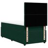 vidaXL Pat box spring cu saltea, verde &icirc;nchis, 90x190 cm, catifea