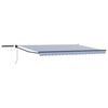 vidaXL Cort electric retractabil Albastru, Alb, Antracit 4 x 2 m