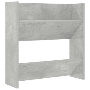 vidaXL Pantofar de perete, gri beton, 60x18x60 cm, PAL