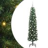 vidaXL Brad de Crăciun artificial Verde 180 cm PVC și oțel și plastic
