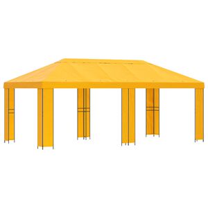 vidaXL Foișor pentru Grădină 6 x 3 m Galben Poliester și oțel 190