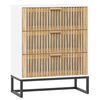vidaXL Dulap, alb, 60x30x75 cm, lemn prelucrat