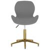 vidaXL Scaun de birou pivotant, gri &icirc;nchis, catifea