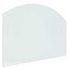 vidaXL Placă de sticlă pentru semineu Transparent 80 x 60 cm Sticlă