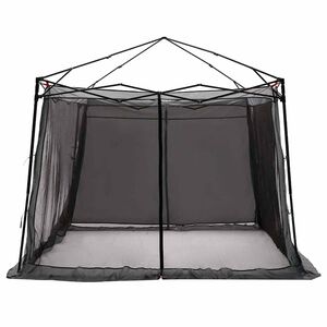 vidaXL Cort interior Gri și Portocalie 303 x 303 x 196 cm tafta