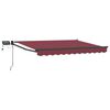 vidaXL Marchiză retractabilă manuală cu led-uri 2,5 x 2 m