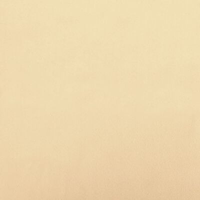 vidaXL Taburet, crem alb, 60x60x36 cm, catifea