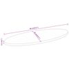 vidaXL Blat de masă oval, 80x40x2,5 cm, lemn masiv de acacia