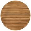 vidaXL Placă de masă &Oslash; 70 x 3,5 Rotund Lemn solid de tec natural