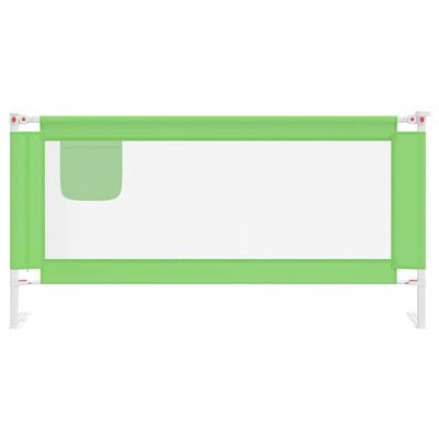 vidaXL Balustradă de protecție pat copii, verde, 180x25 cm, textil