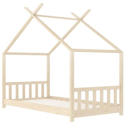 vidaXL Cadru de pat pentru copii, 80 x 160 cm, lemn masiv de pin