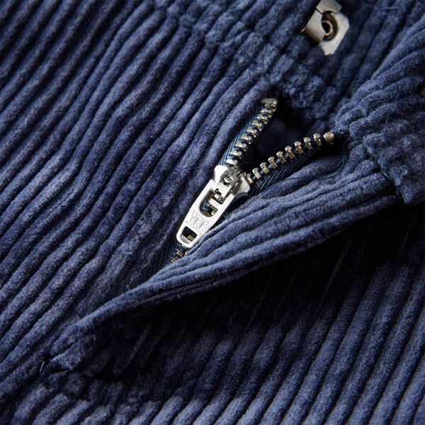 Pantaloni de copii din velur, bleumarin, 128