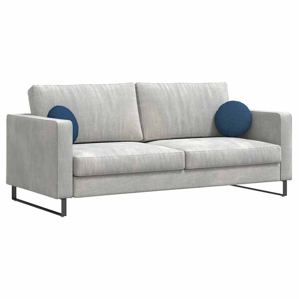 vidaXL Perne de Șezut 2 pcs albastru &Oslash;30 x 13 cm țesătură