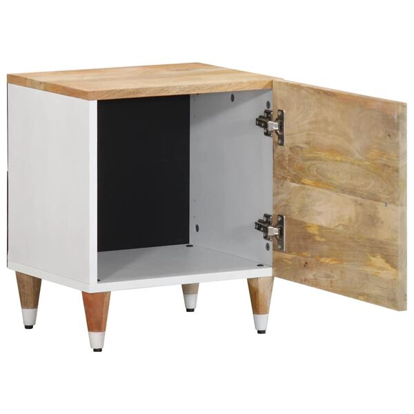 vidaXL Noptiere, 2 buc., 40x33,5x46 cm, lemn masiv de acacia