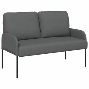 vidaXL Canapele cu pernă 110cm Gri &icirc;nchis placaj