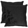 vidaXL Husă pentru pernă 2 pcs HEERLEN Negru 65 x 65 cm Flanelă