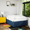 vidaXL Pat box spring cu saltea, albastru, 120x190 cm, material textil