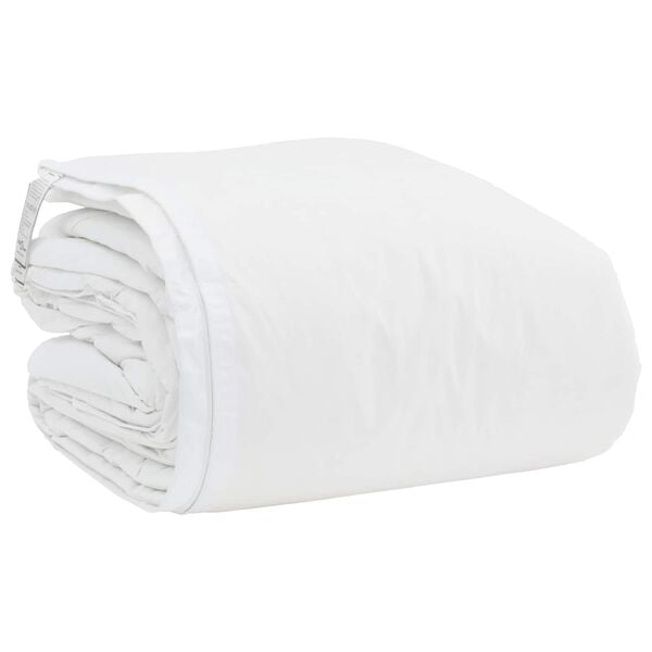 vidaXL Set de Pături cu pernă 3 pcs Alb Pene de rață