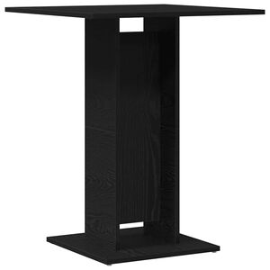 vidaXL Masă bistro stejar negru 60x60x75 cm lemn prelucrat