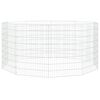 vidaXL Adăpost pentru animale cu 10 panouri, 54x80 cm, fier galvanizat