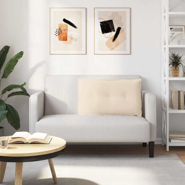 vidaXL Perna pentru spate Bej 80 x 50 cm Țesătură din microfibră