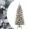 vidaXL Brad de Crăciun artificial cu glob 150 cm 150 LED-uri Alb cald
