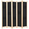 vidaXL Paravan de cameră cu 5 panouri, 200x170x4 cm, material textil