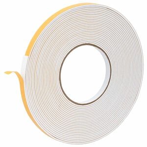 vidaXL Bandă din spumă autoadezivă Alb 10mm x 10m Spumă CR