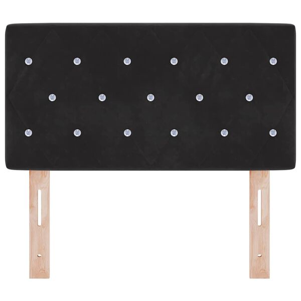 vidaXL Tăblie cap cu headboard Negru 80 cm Piele artificială