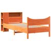 vidaXL Cadru pat fără saltea, maro ceruit, 75x190 cm, lemn masiv pin