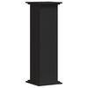 vidaXL Suport de plante, negru, 33x33x100 cm, lemn prelucrat