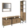 vidaXL Set de mobilier pentru baie 4 buc. Stejar Artizanal