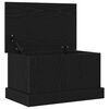 vidaXL Cutie de depozitare Stejar negru 50 x 30 x 28 cm Lemn prelucrat