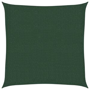 vidaXL P&acirc;nză parasolar, verde &icirc;nchis, 160 g / m&sup2;, 2x2 m, HDPE