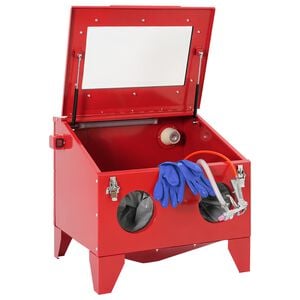 vidaXL Cabinet de Sablat 150 L 125PSI Oțel laminat la rece