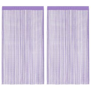 vidaXL Perdele șir 2 buc Violet 100x250 cm