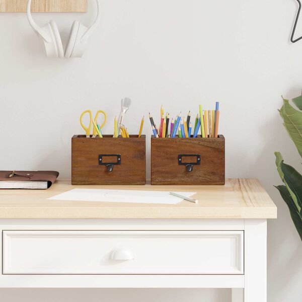 vidaXL Etui pentru Creioane Multicolour 18 x 10 x 12 cm