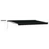 vidaXL Cort electric retractabil Negru și antracit 4 &times; 3 m
