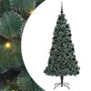 vidaXL Brad de Crăciun artificial pre-iluminat cu set de globuri Verde