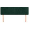vidaXL Tăblie de pat cu aripioare verde &icirc;nchis 147x16x78/88 cm catifea