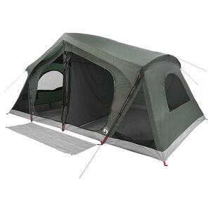 vidaXL Tent Cabină Verde Army 480 x 273 x 205 cm Poliester și oțel