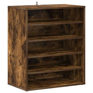 vidaXL Sisteme de &icirc;ncălțăminte 60 x 35 x 70 cm Stejar fumuriu