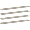 vidaXL Rafturi de perete, 4 buc., gri beton, 100x9x3 cm
