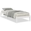 vidaXL Cadru pat foarte lung fără saltea alb 90x210 cm lemn masiv pin