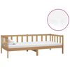 vidaXL Pat de zi cu saltea, maro miere 90x200 cm, lemn masiv de pin