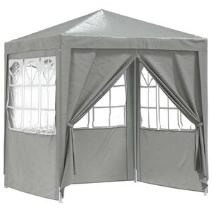 vidaXL Cort pentru Petreceri Gri deschis 200 x 200 x 240 cm PE și oțel