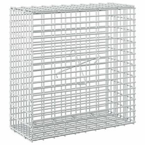 vidaXL Gabion cu Fir de 3,5 mm și Plasă de 5x2,5 cm 50x20x50 cm